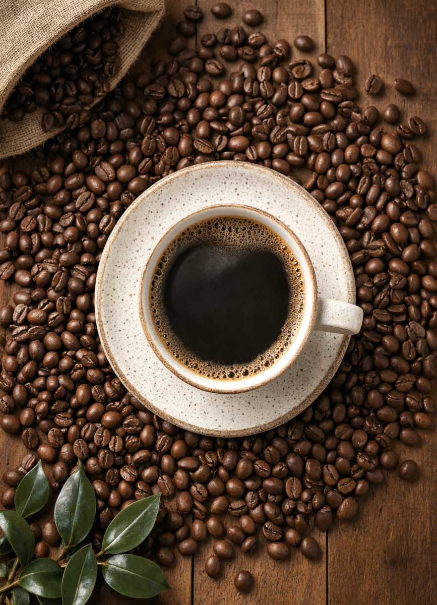 Coffee Beans Flat Lay