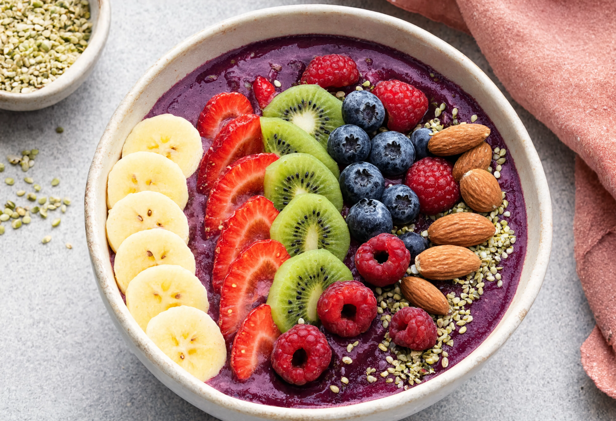 Fruit smoothie bowl