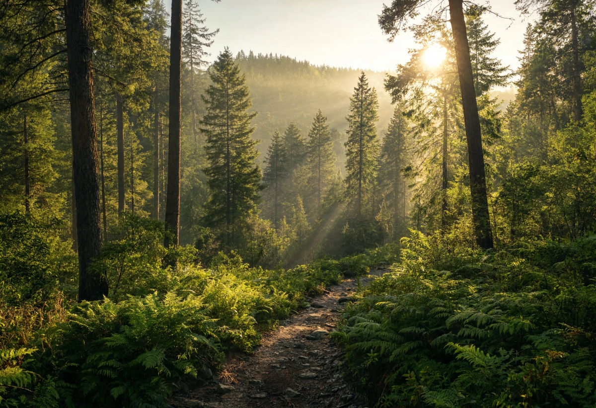 Beautiful Forest Morning