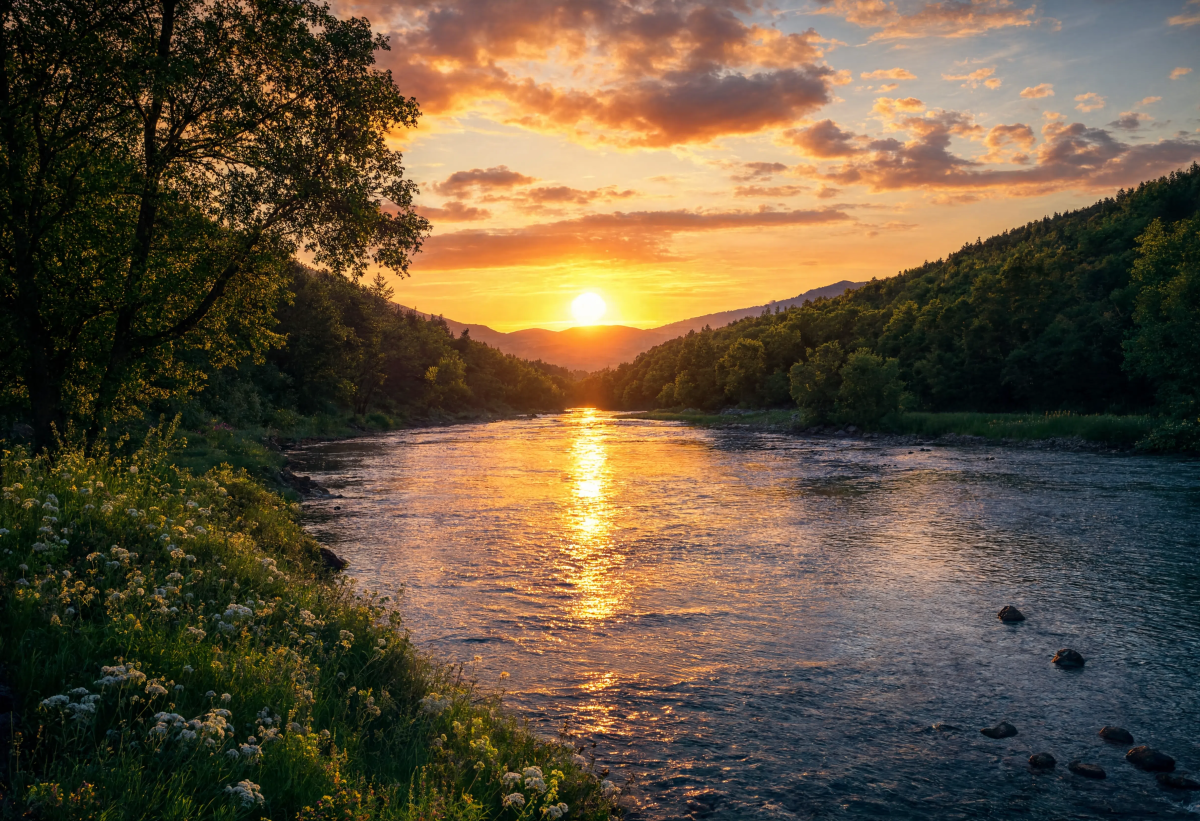 Beautiful River Evening