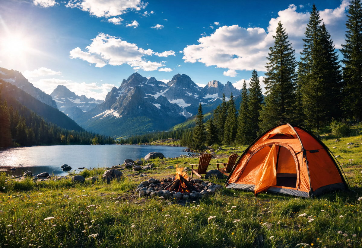 Bright Camping Escape