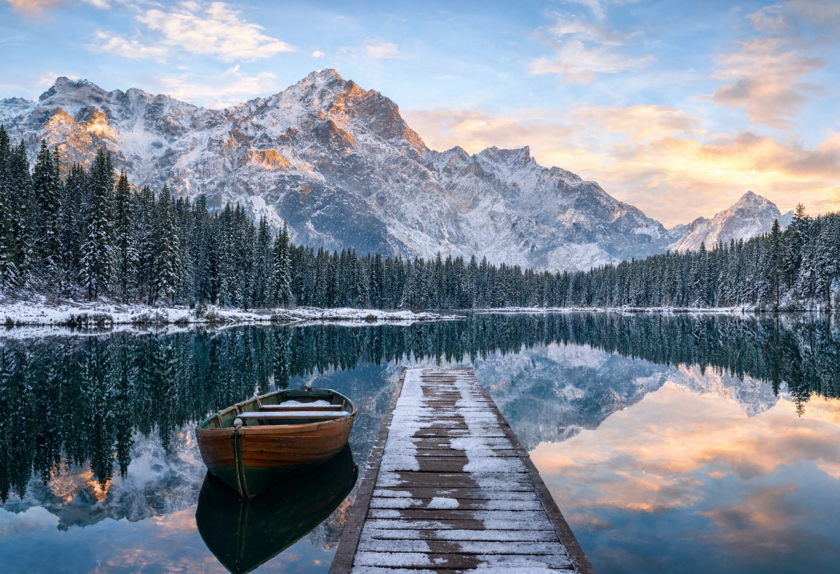 Lake Reflection Winter