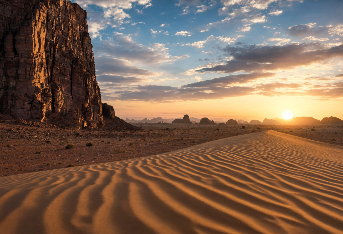 Beautiful desert perspective