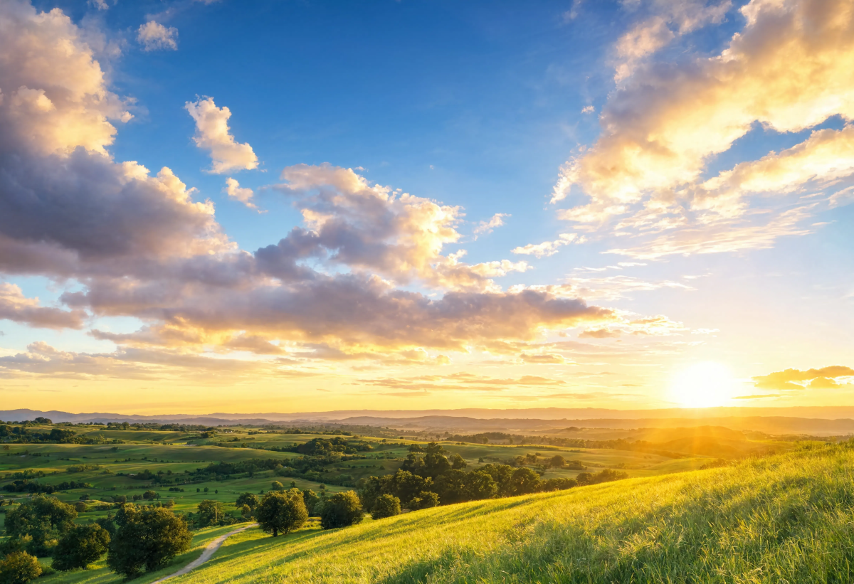 Beautiful sky scene landscape wallpaper