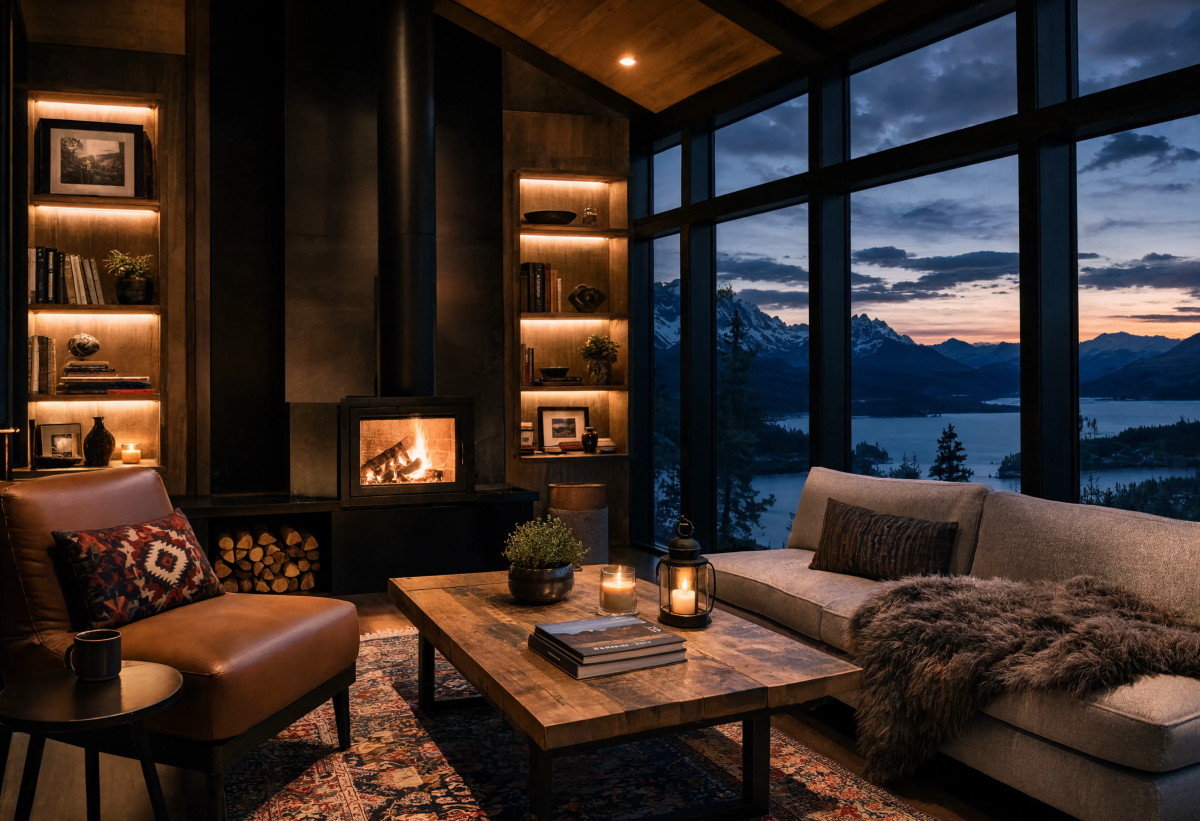 Beautiful interior evening