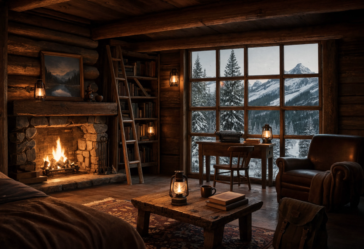Interior adventure winter creative fireplace