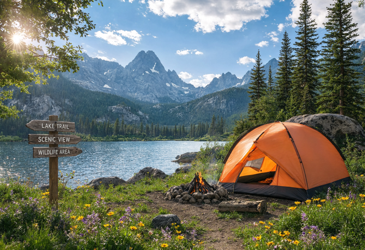 Bright Camping Destination