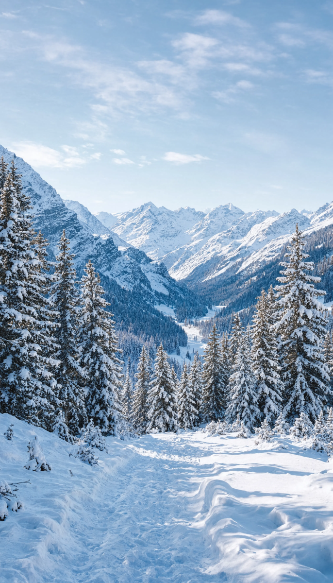 Winter landscape Wallpaper