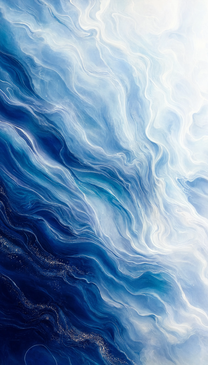 Flowing blue Abstract