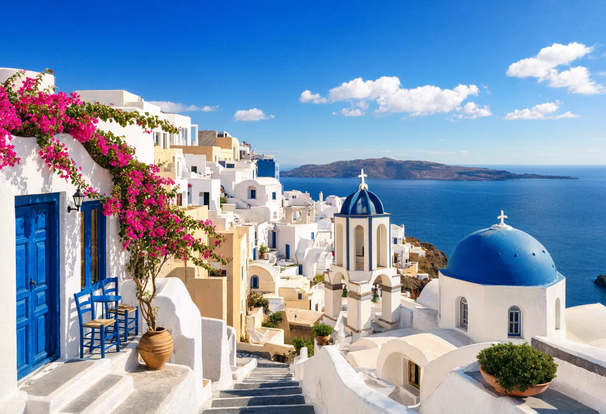 Bright architecture destination
