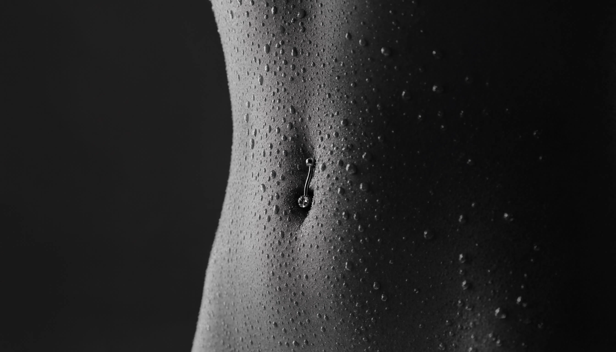 Side view wet skin Macro Wallpaper
