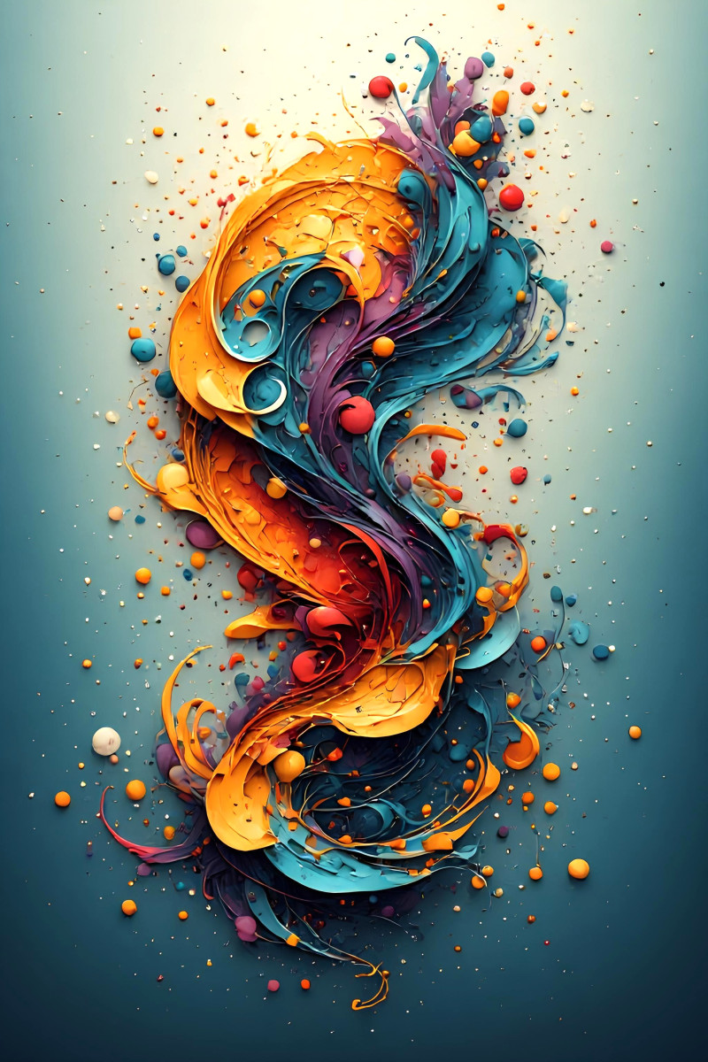 Abstract vector digital art