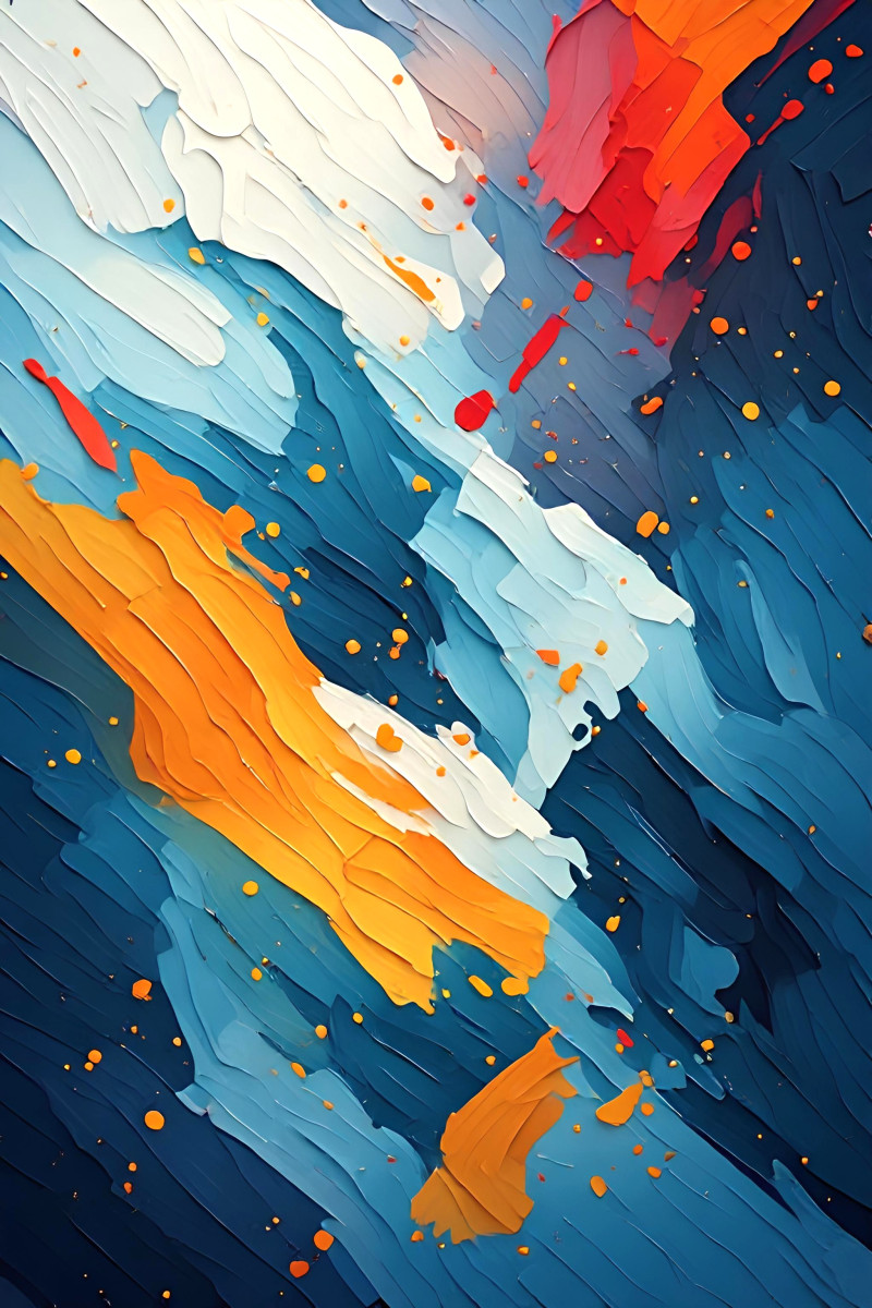 Colorful abstract painting