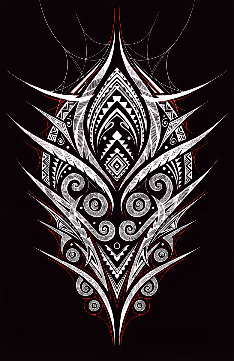 Tribal tattoo vector art design