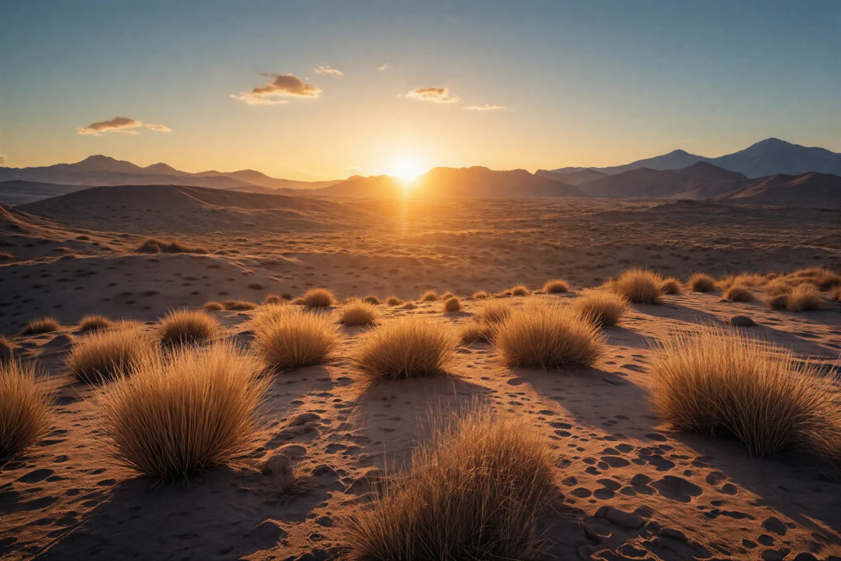 Bright Desert Morning Wallpaper
