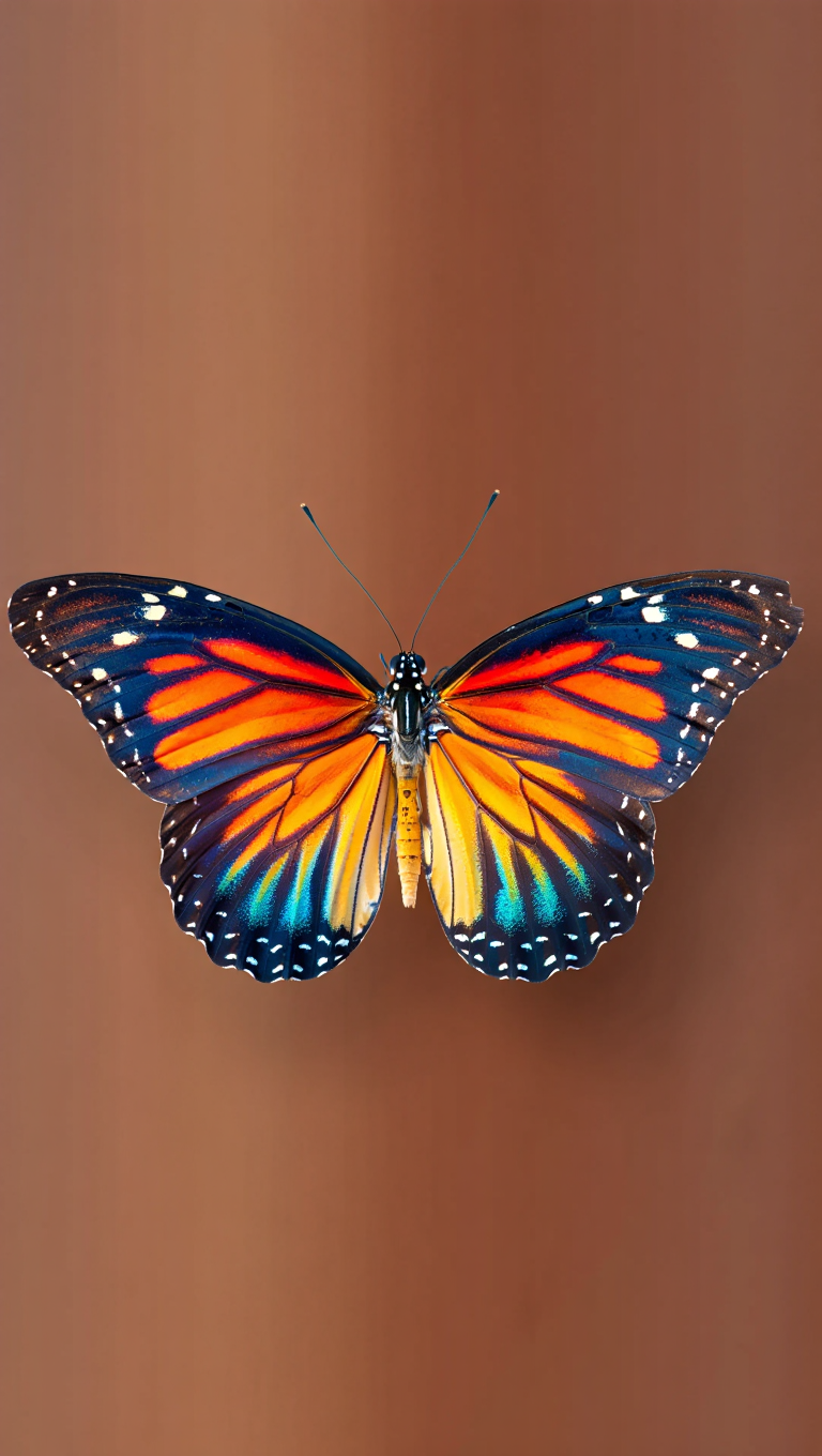 A macro photography of a monarch butterfly