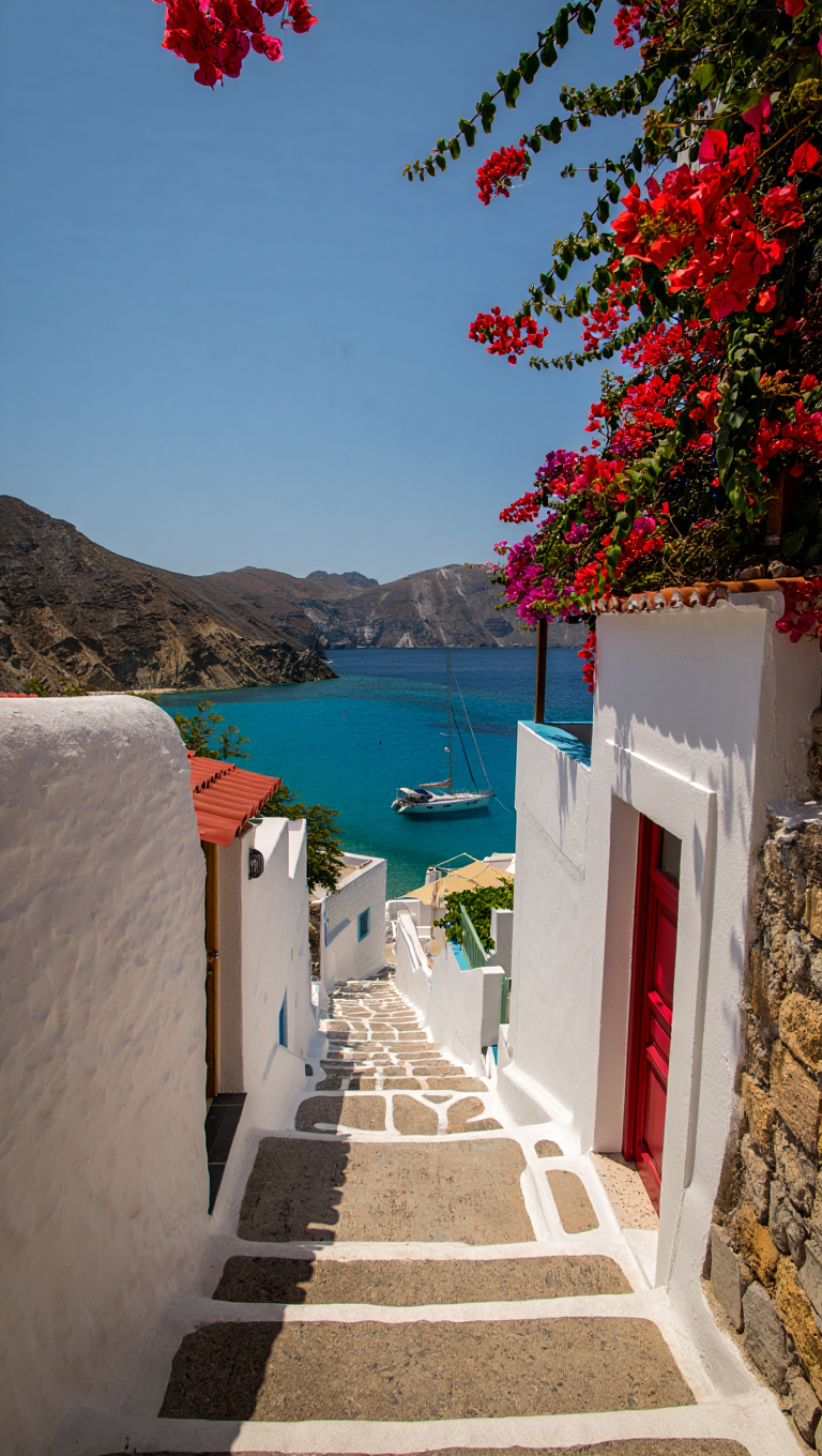 Mediterranean coastal scene